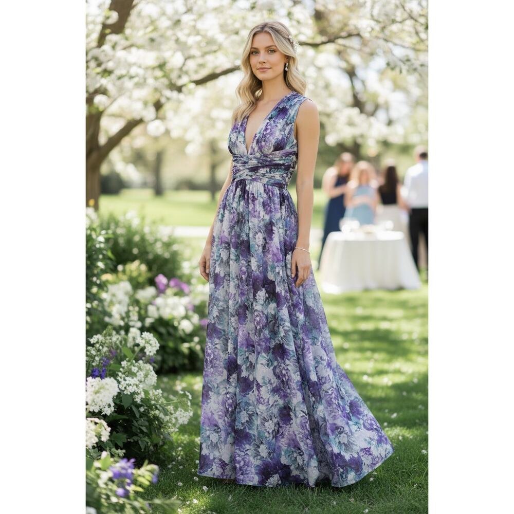 NWT JS COLLECTIONS DRESS GOWN MOTHER OF THE BRIDE FORMAL EVENING WEDDING GUEST